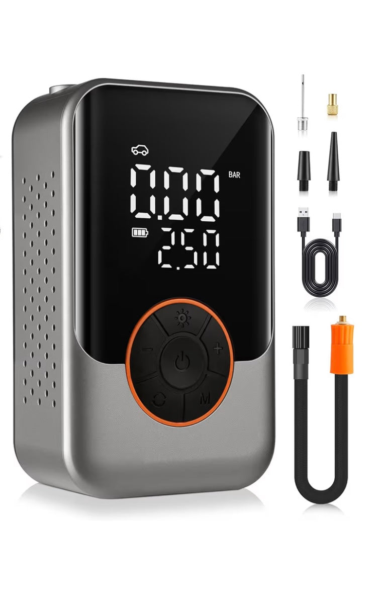 Rechargeable E-bike/E-moto Pump.