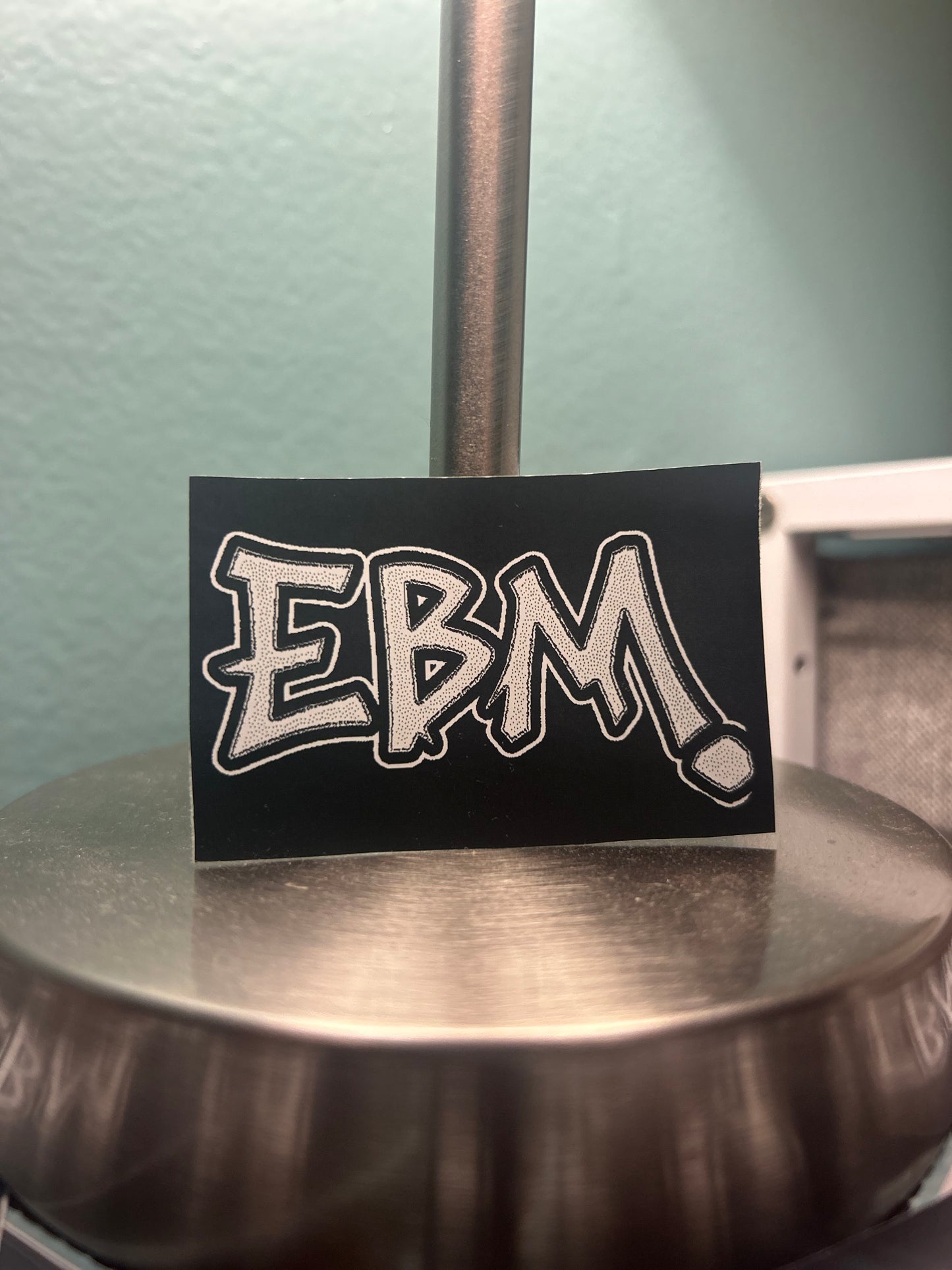 Signature White/Black EBM Stickers.