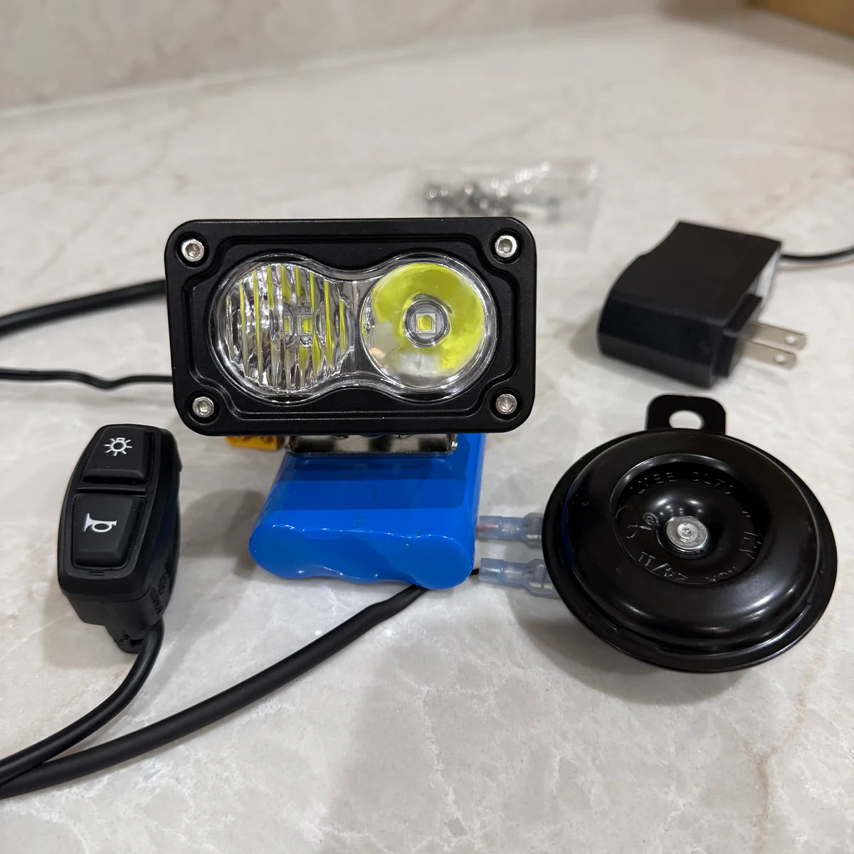Recharge Baja Headlight With Horn