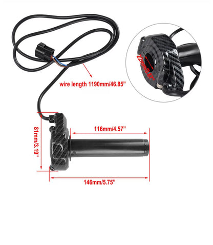 (Upgraded 2025) Surron Throttle Carbon Fiber. Full Throttle, 0 Delay. Cable Throttle Kit for Electric Dirt Bike.