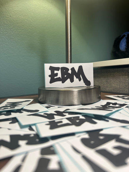 Signature Black EBM Stickers. (LIMITED EDITION)