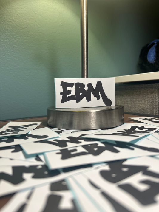 Signature Black EBM Stickers. (LIMITED EDITION)