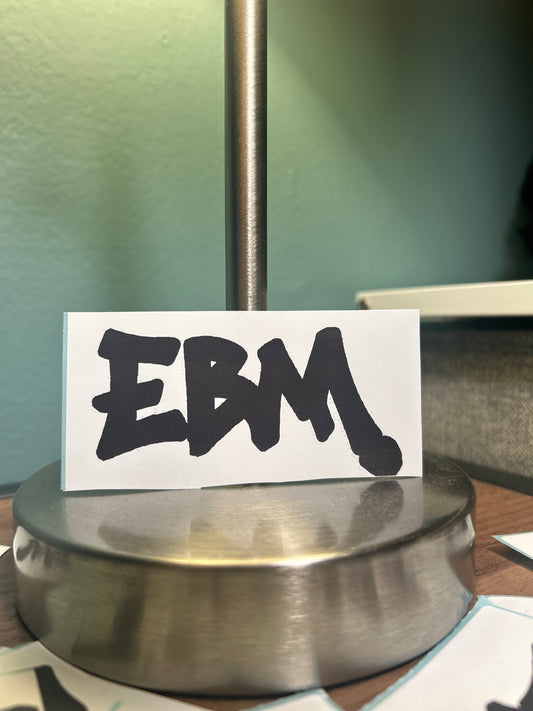 Signature Black EBM Stickers. (LIMITED EDITION)