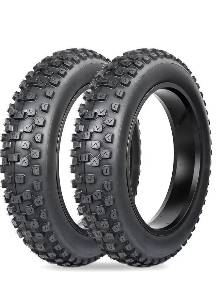 20x4 Knobby tires. (2 FREE tubes included)