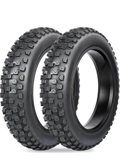20x4 Knobby tires. (2 FREE tubes included)