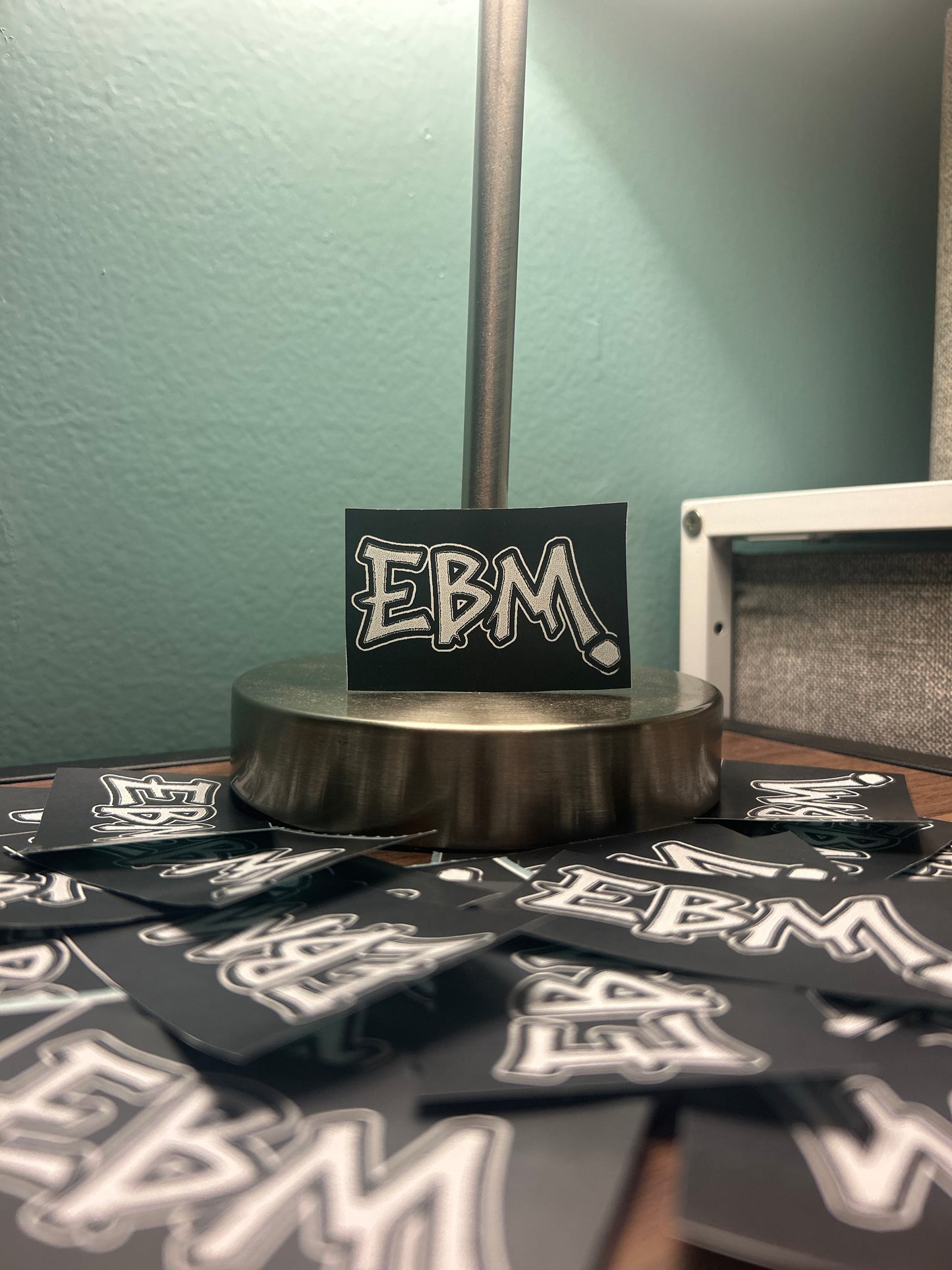 Signature White/Black EBM Stickers.